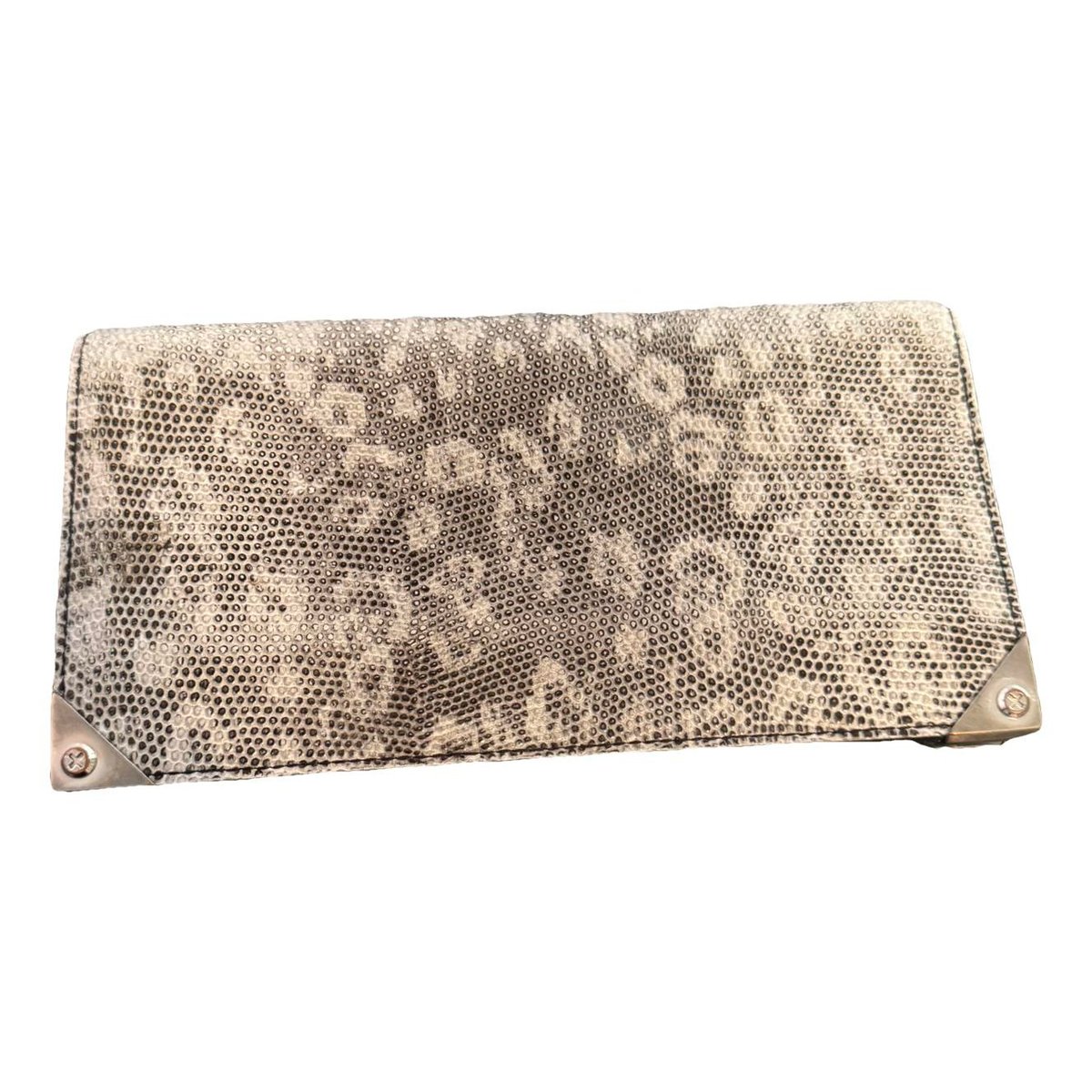 Leather clutch bag