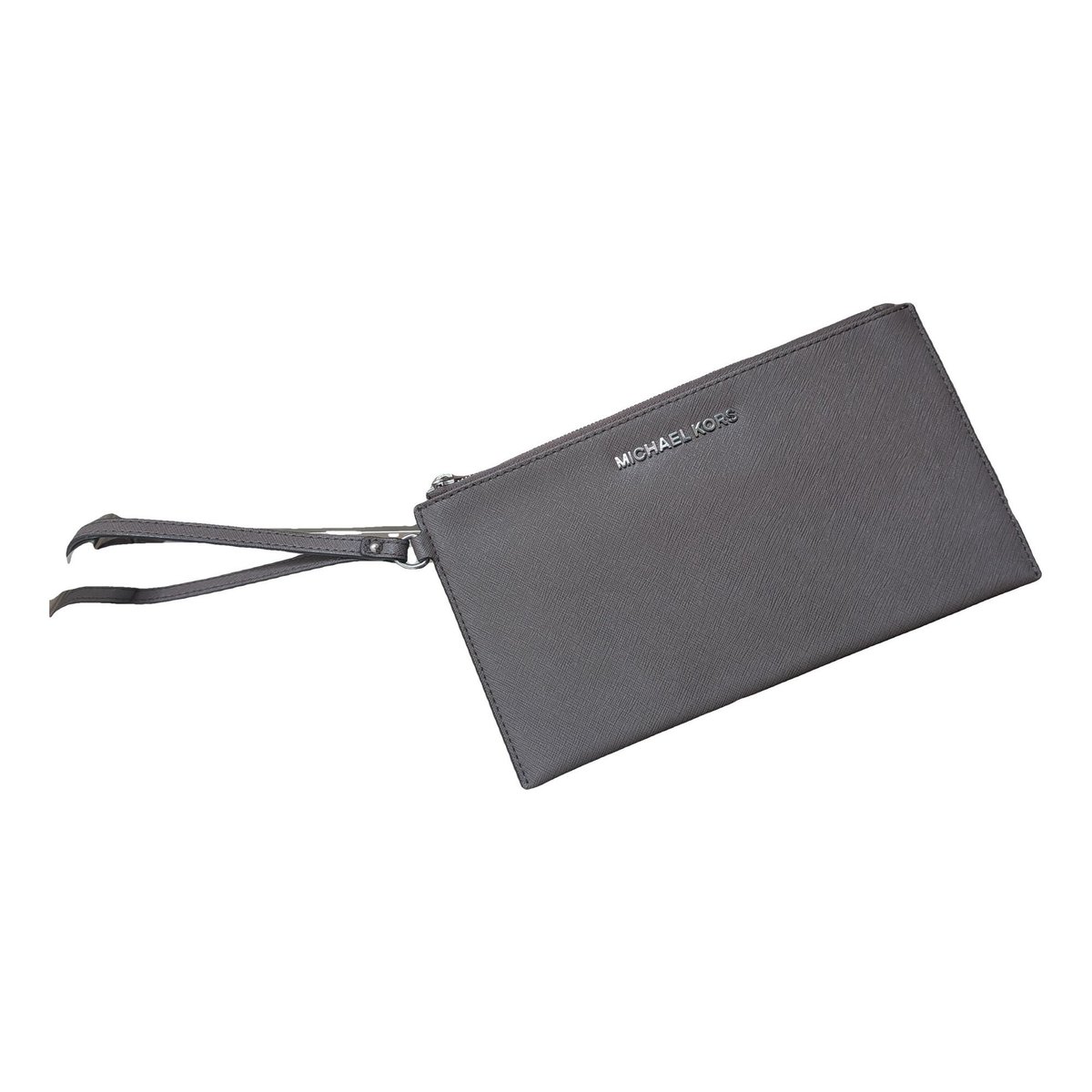 Leather clutch bag