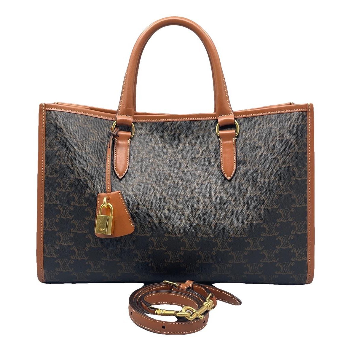Cabas Horizotal leather handbag