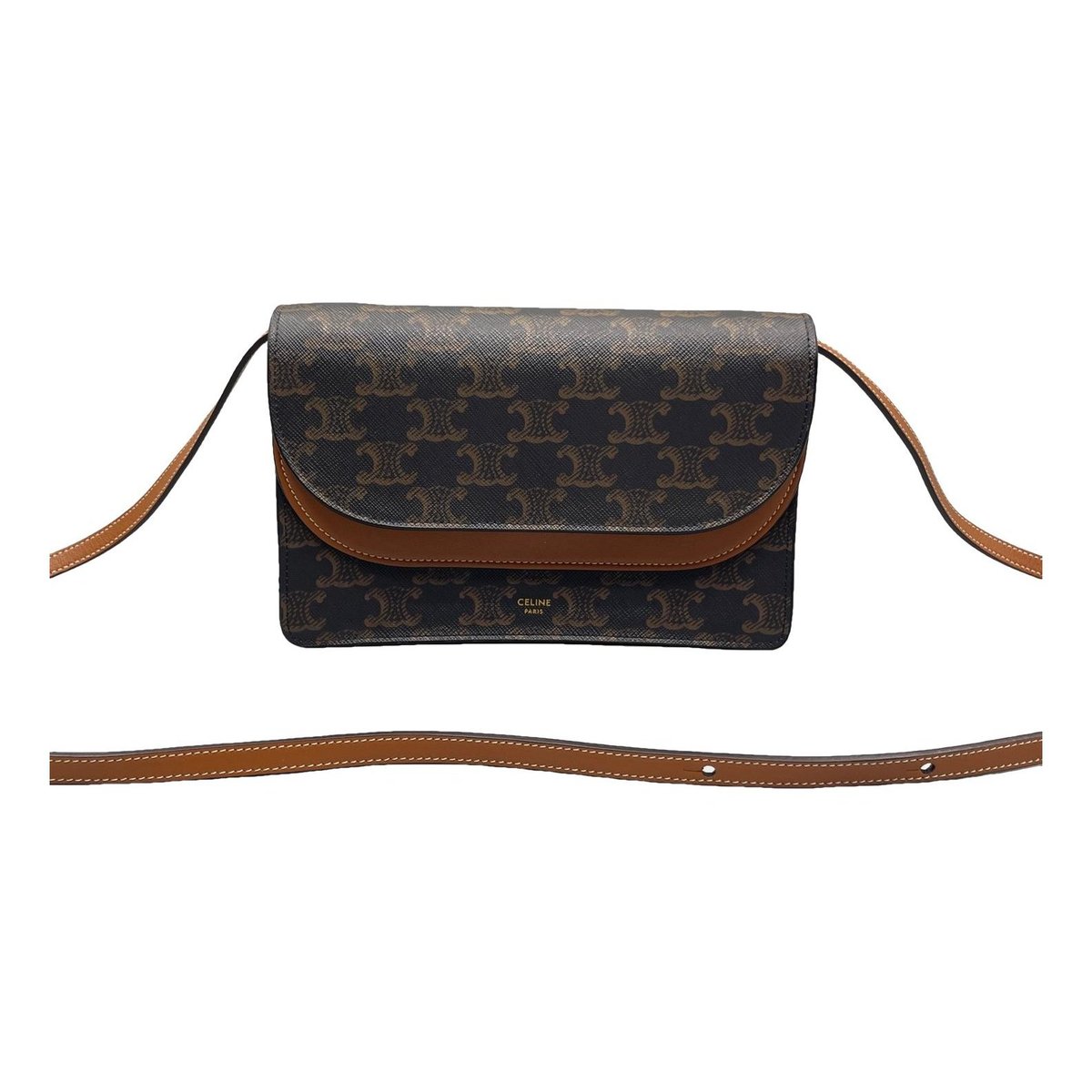 Triomphe leather handbag