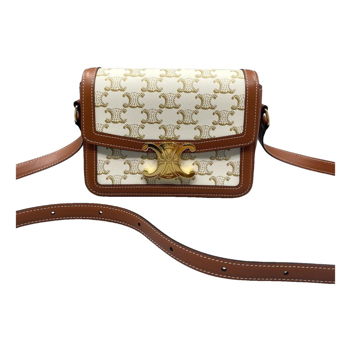 Triomphe leather handbag