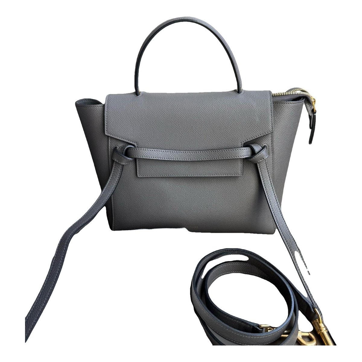 Belt leather handbag