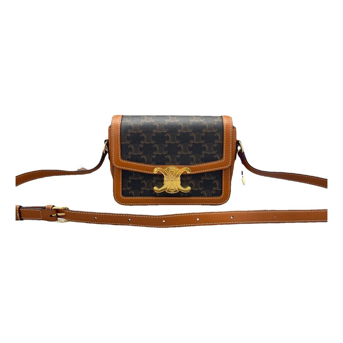 Triomphe leather handbag