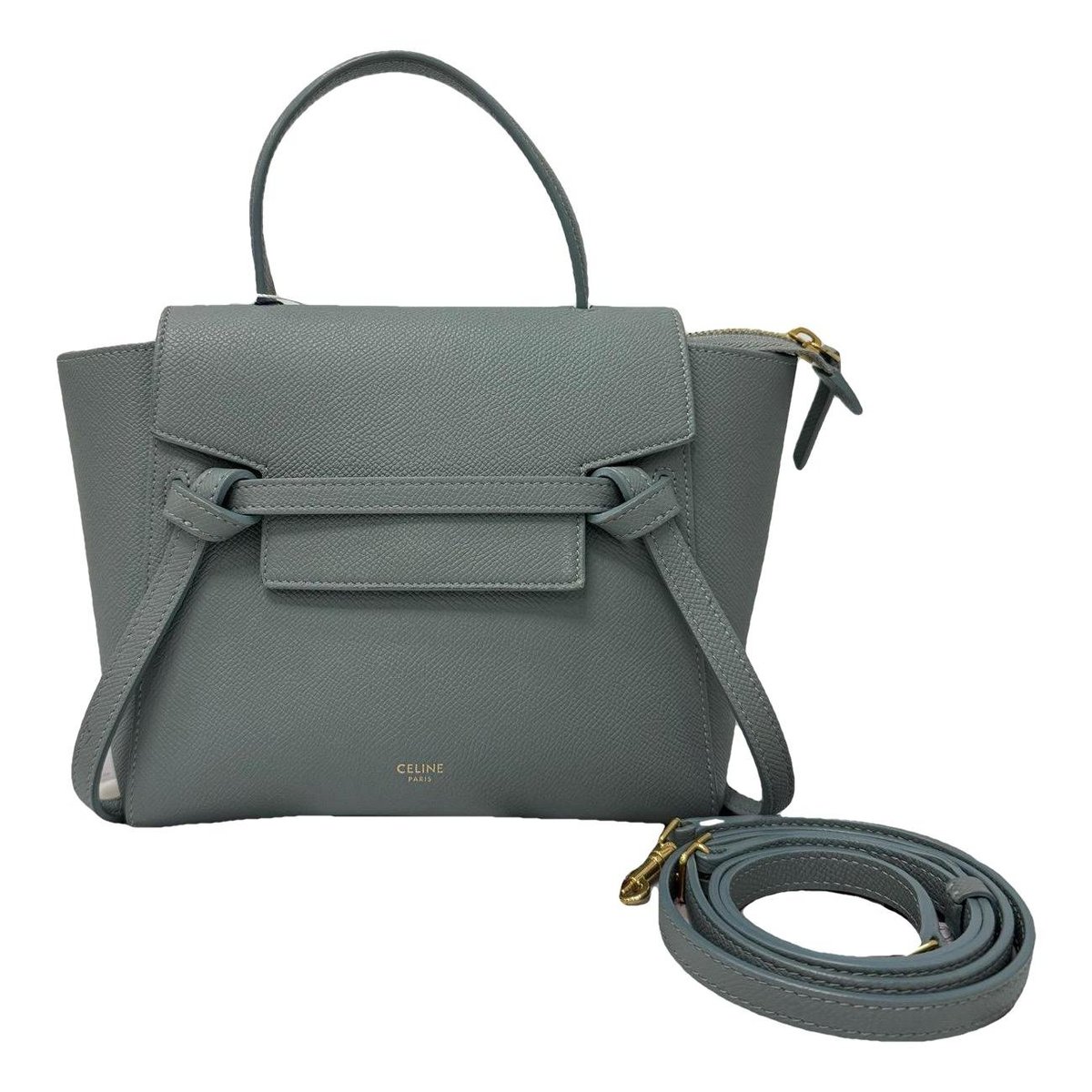 Belt leather crossbody bag
