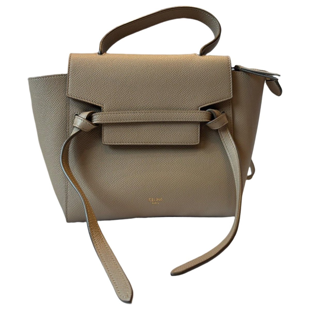 Belt leather crossbody bag