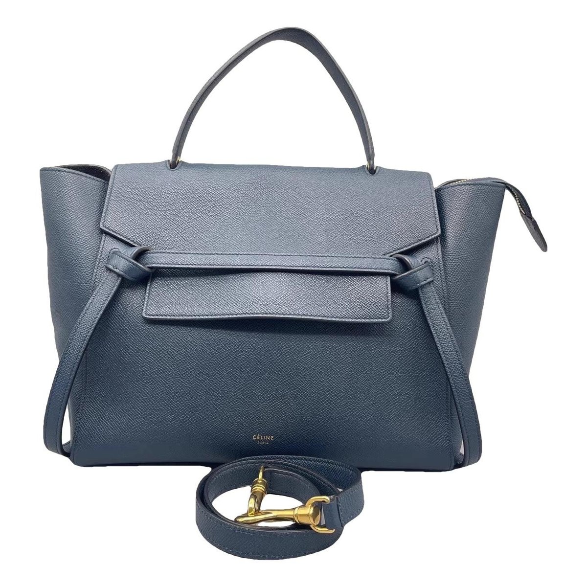 Belt leather handbag