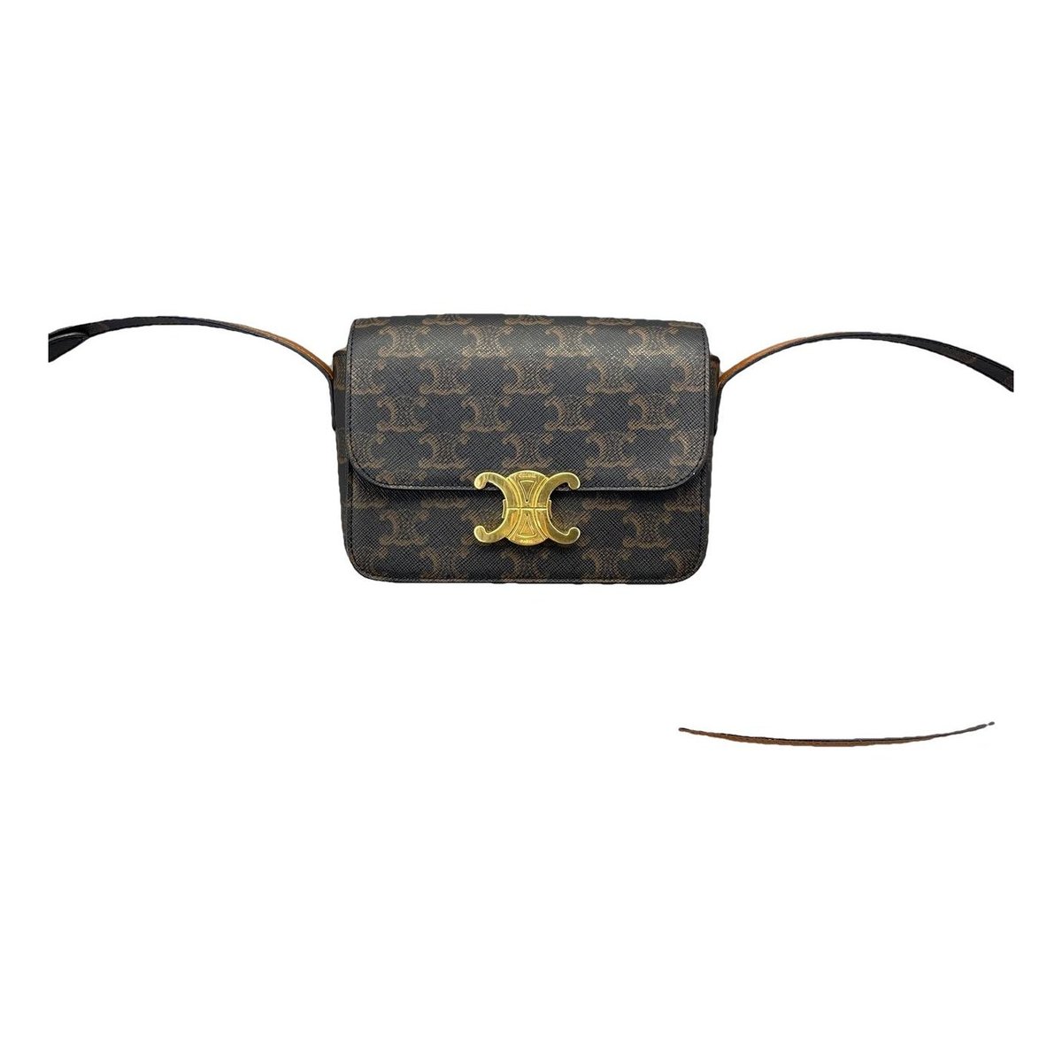 Triomphe leather handbag