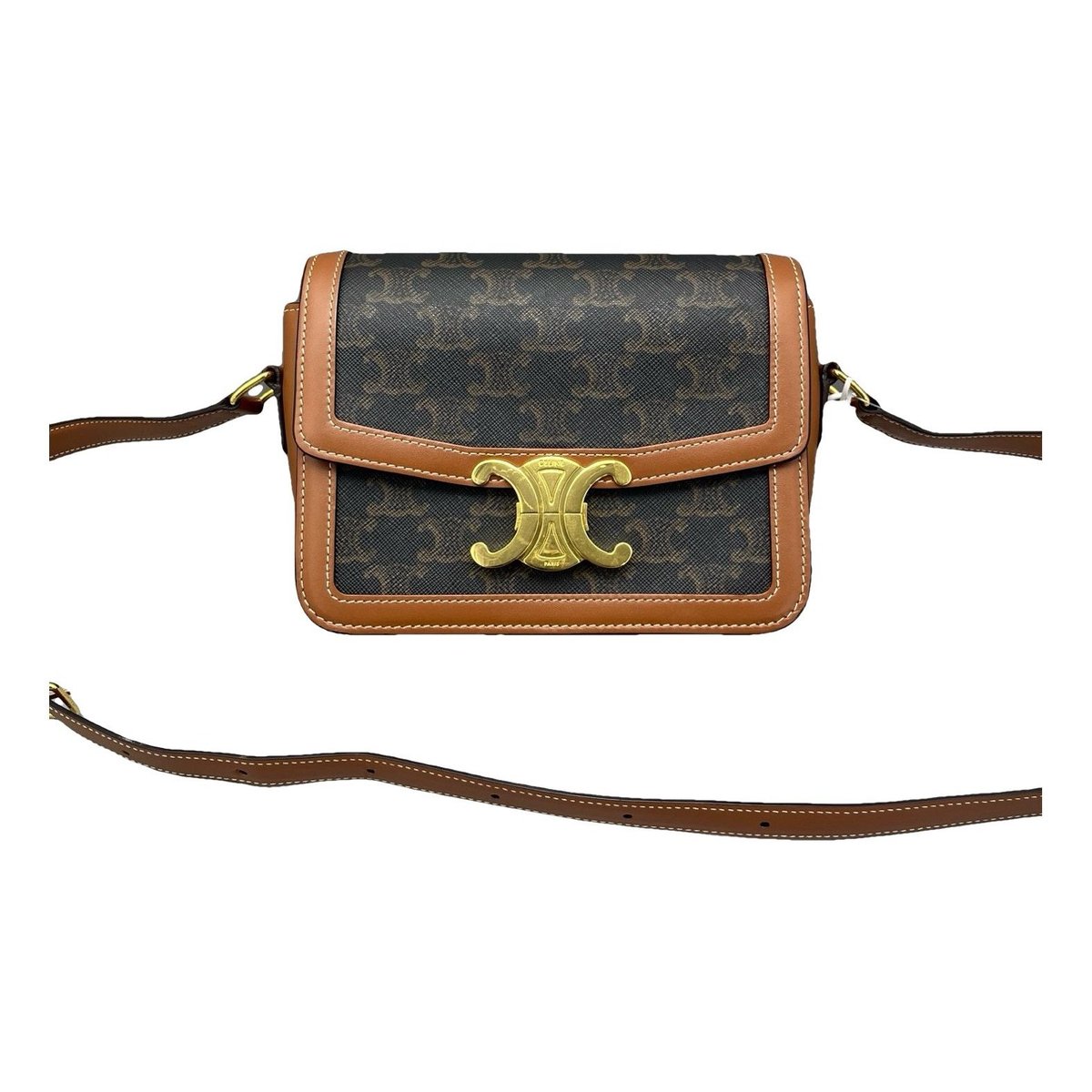 Triomphe leather handbag
