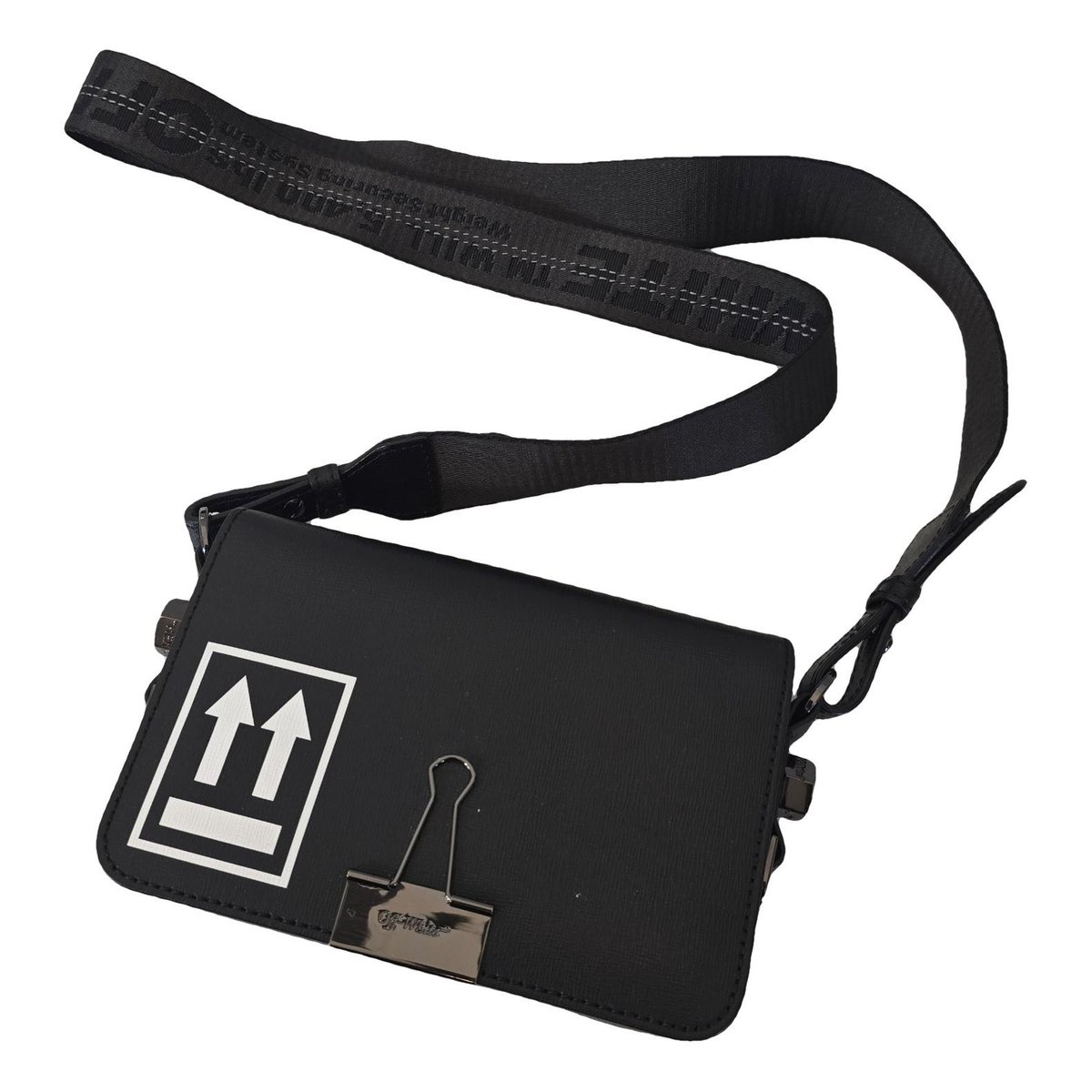 Binder leather crossbody bag