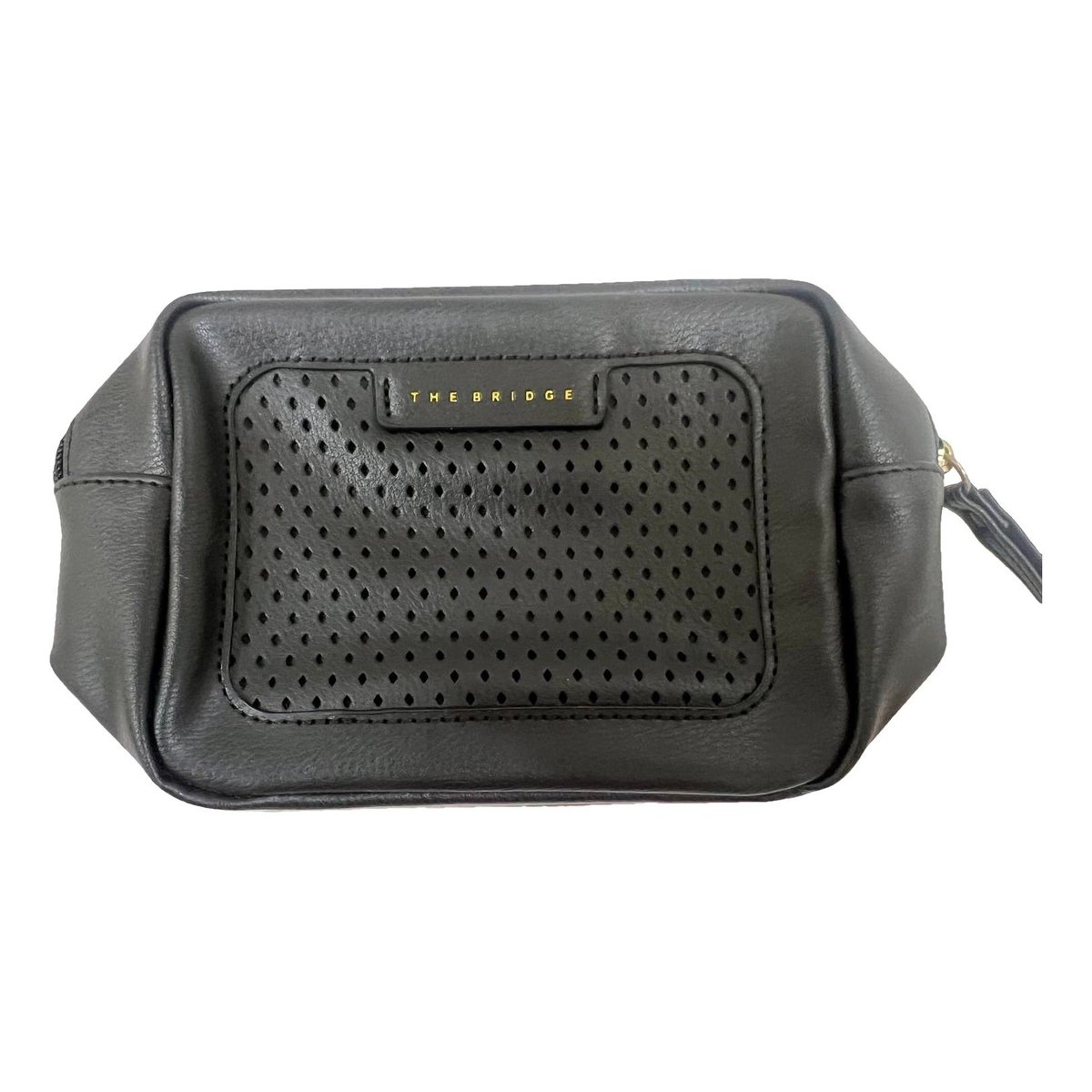 Leather clutch bag