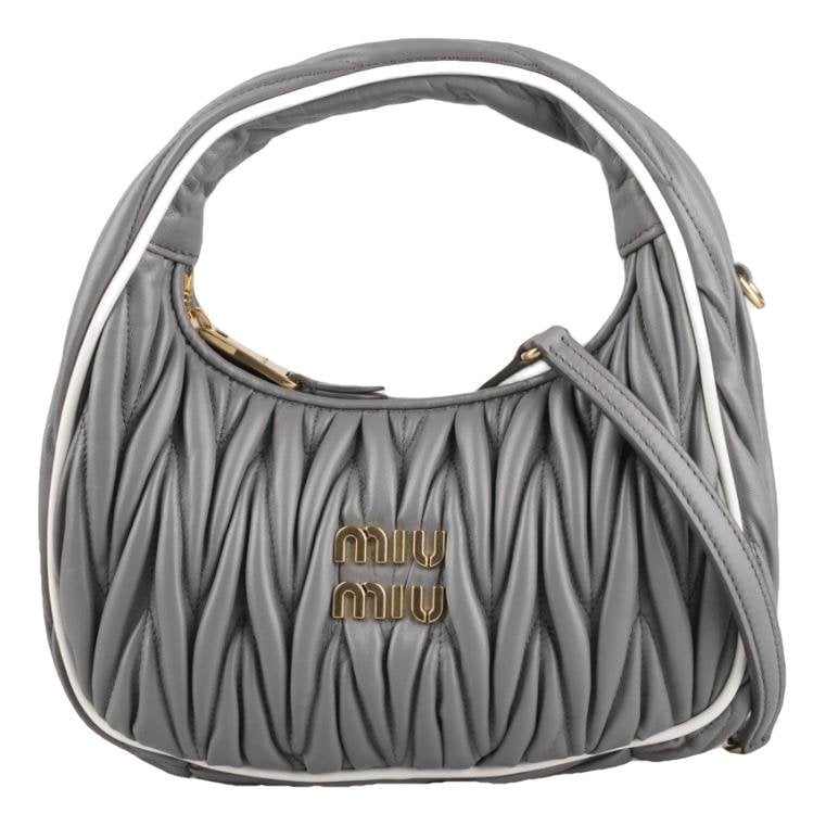 Miu Wander leather crossbody bag