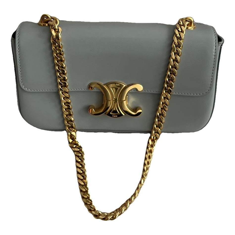 Triomphe chain leather crossbody bag