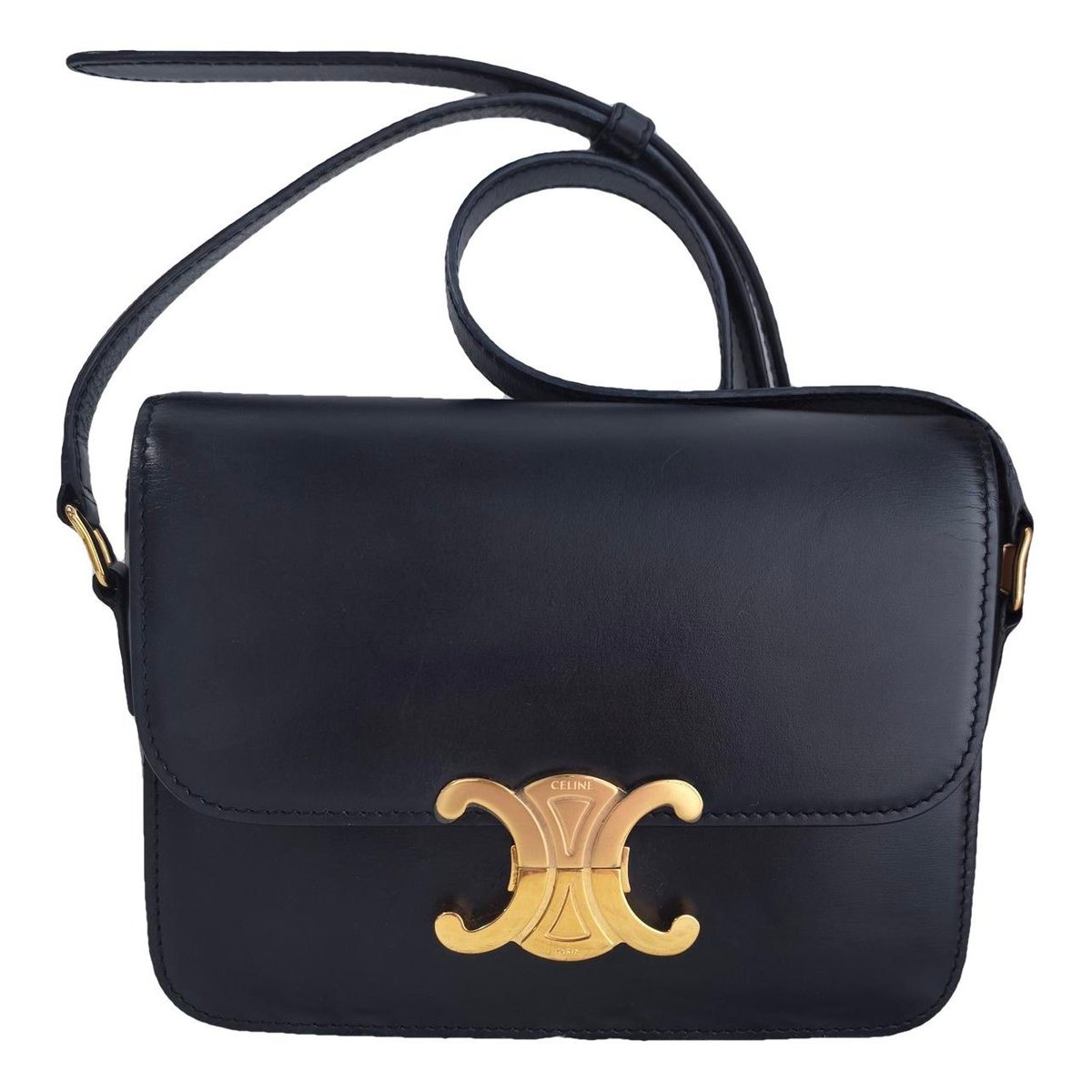Triomphe leather handbag