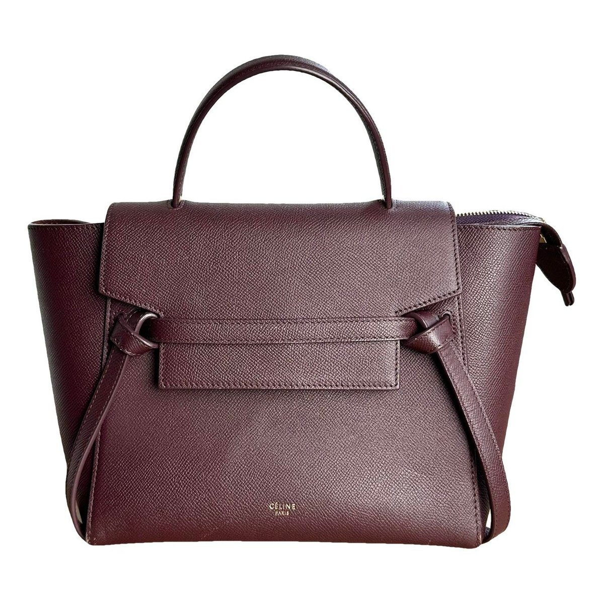 Belt leather handbag