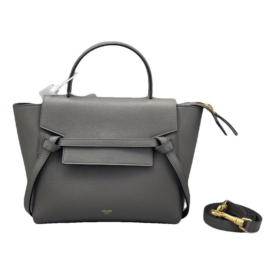 Belt leather handbag