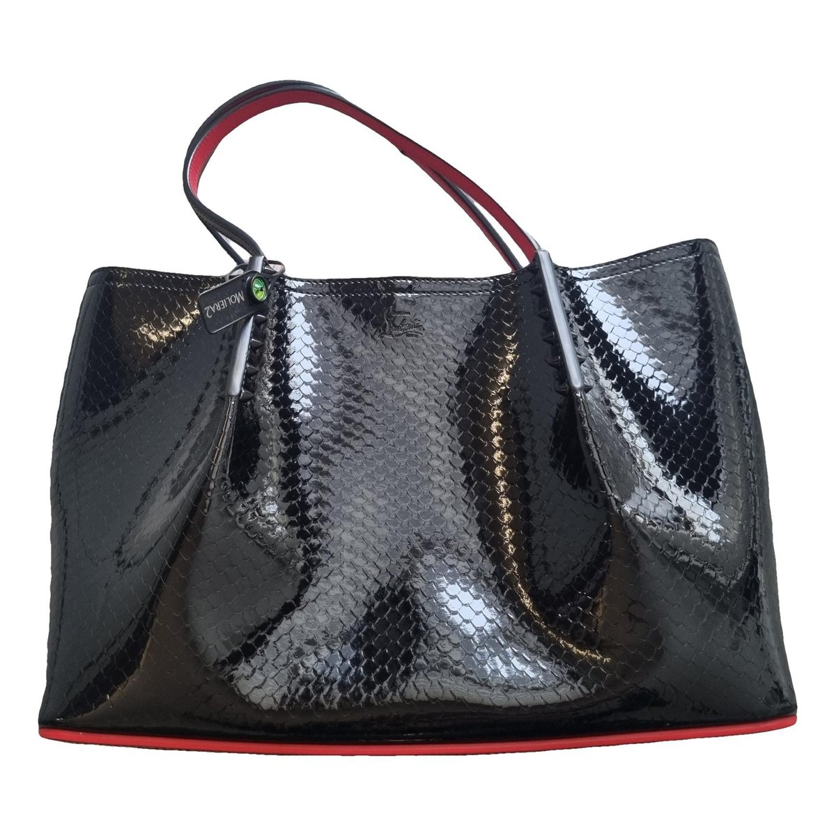 Cabarock patent leather handbag