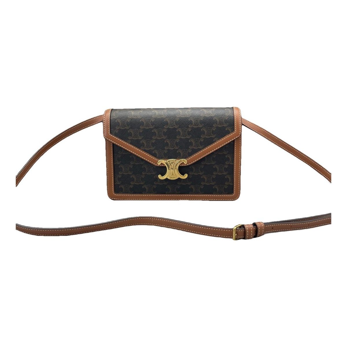 Triomphe leather handbag