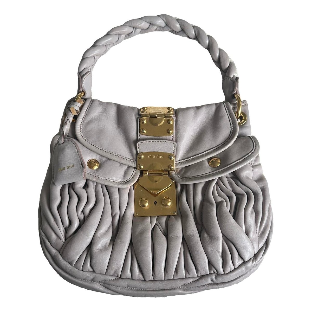 Coffer leather handbag