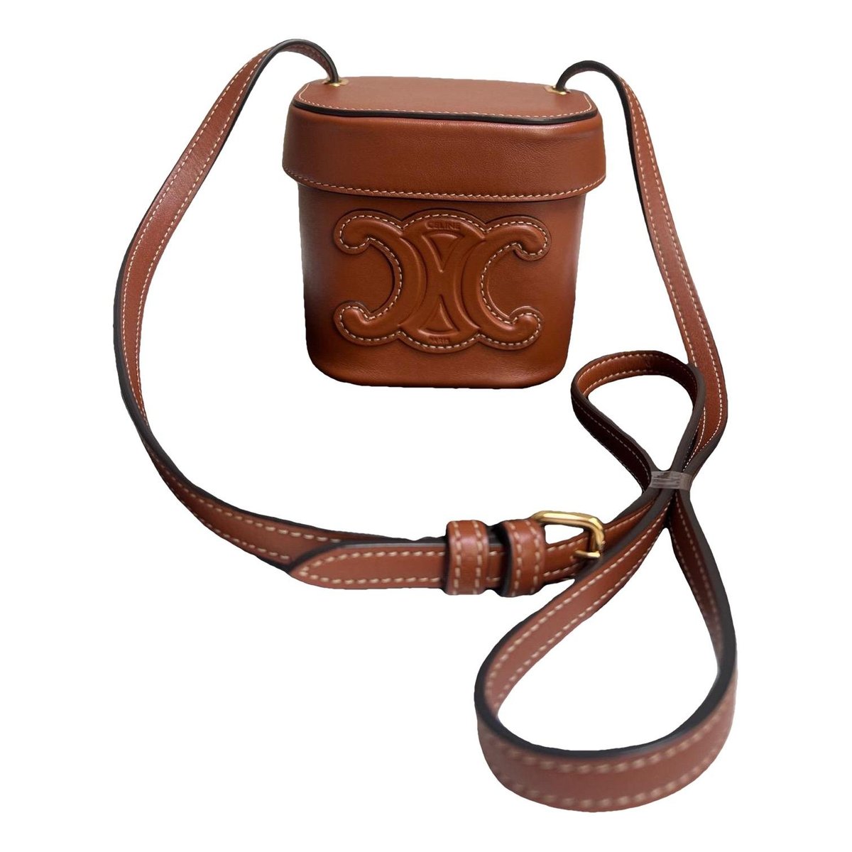 Triomphe leather crossbody bag