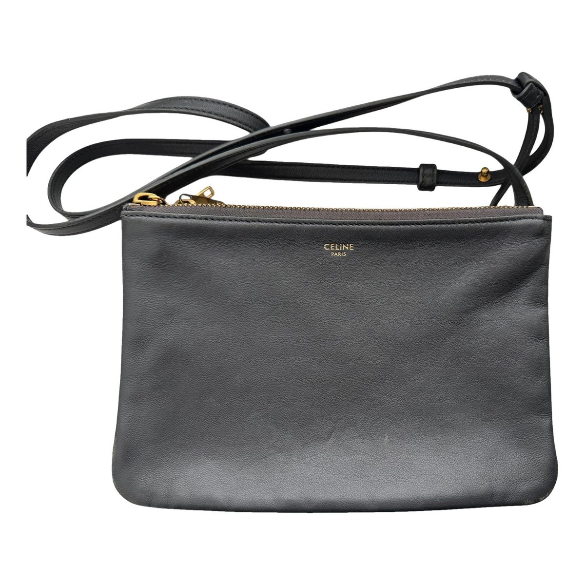 Trio leather crossbody bag