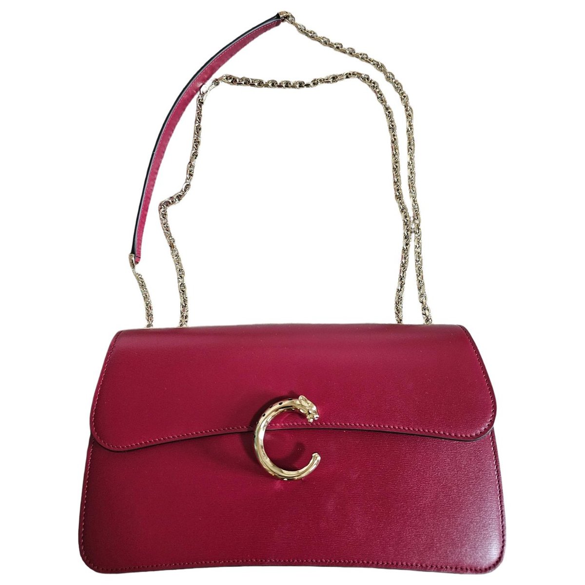 Panthère leather handbag