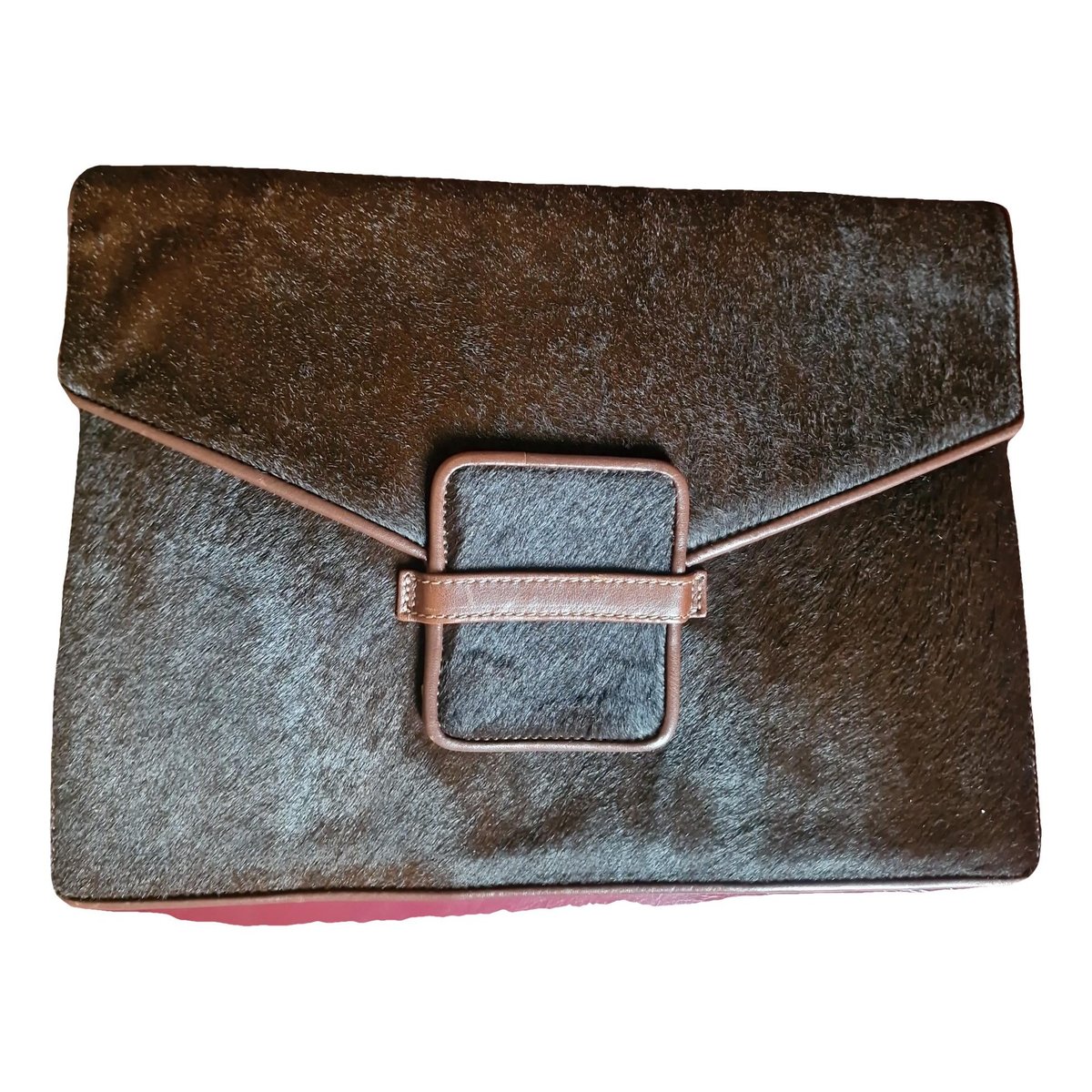 Pony-style calfskin clutch bag