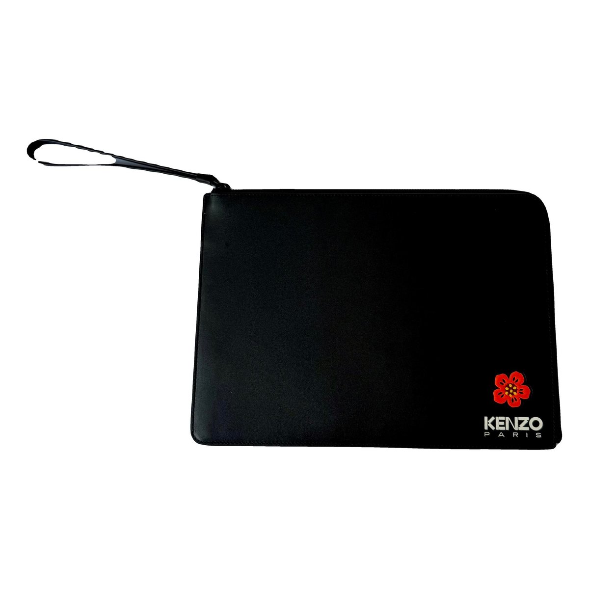 Leather clutch bag