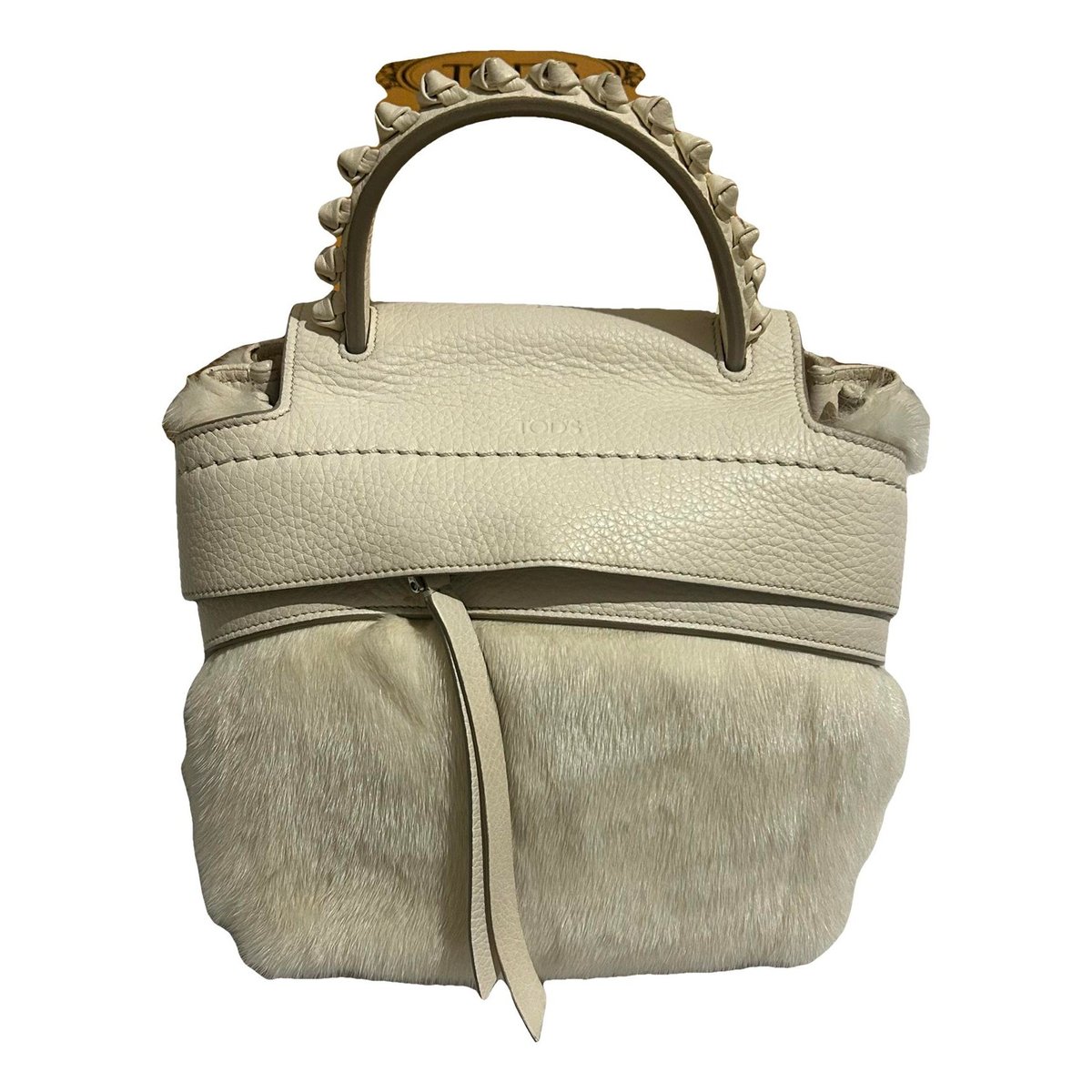 Wave mink handbag