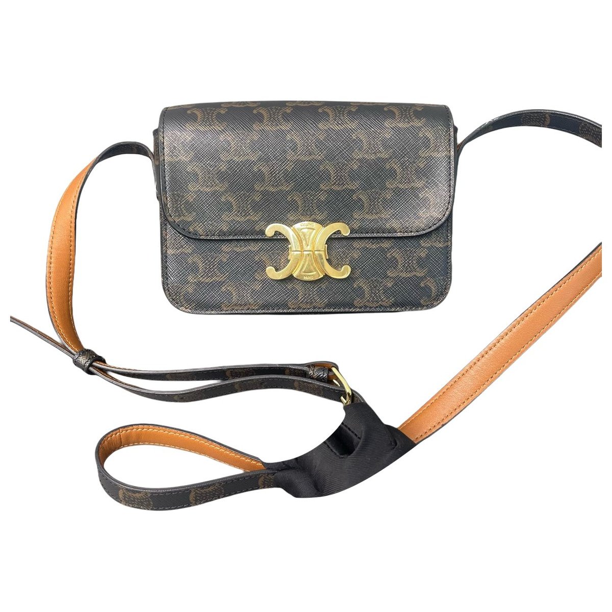 Triomphe leather handbag