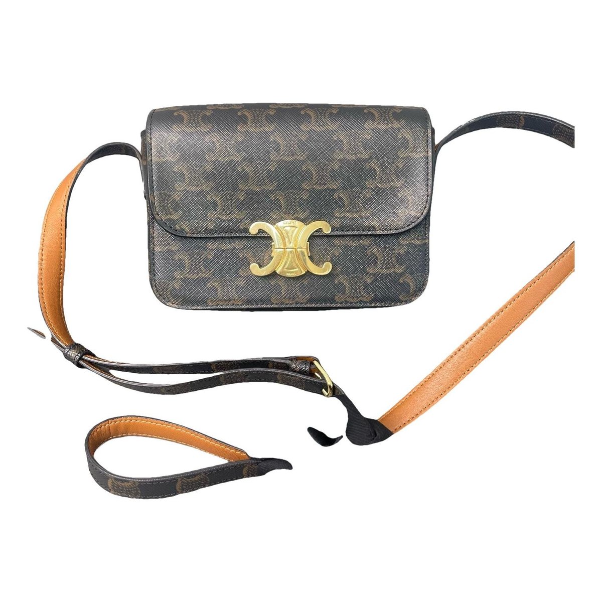 Triomphe leather handbag