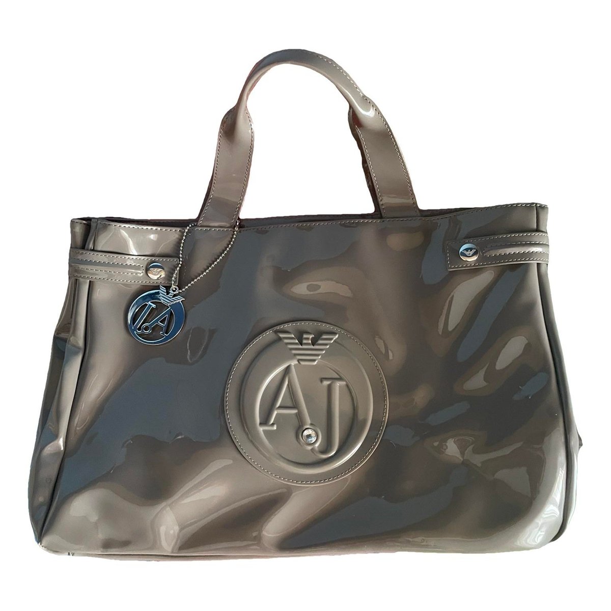 Patent leather handbag