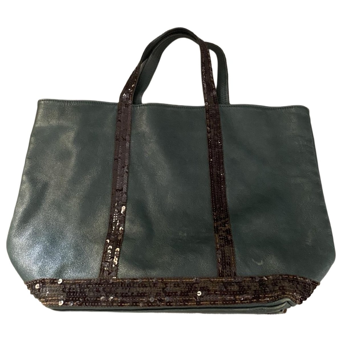 Cabas leather tote