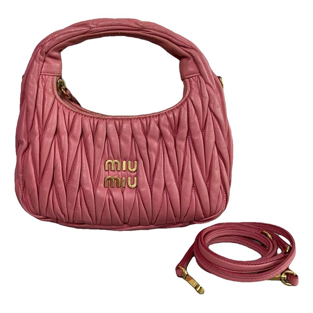Miu Wander leather handbag