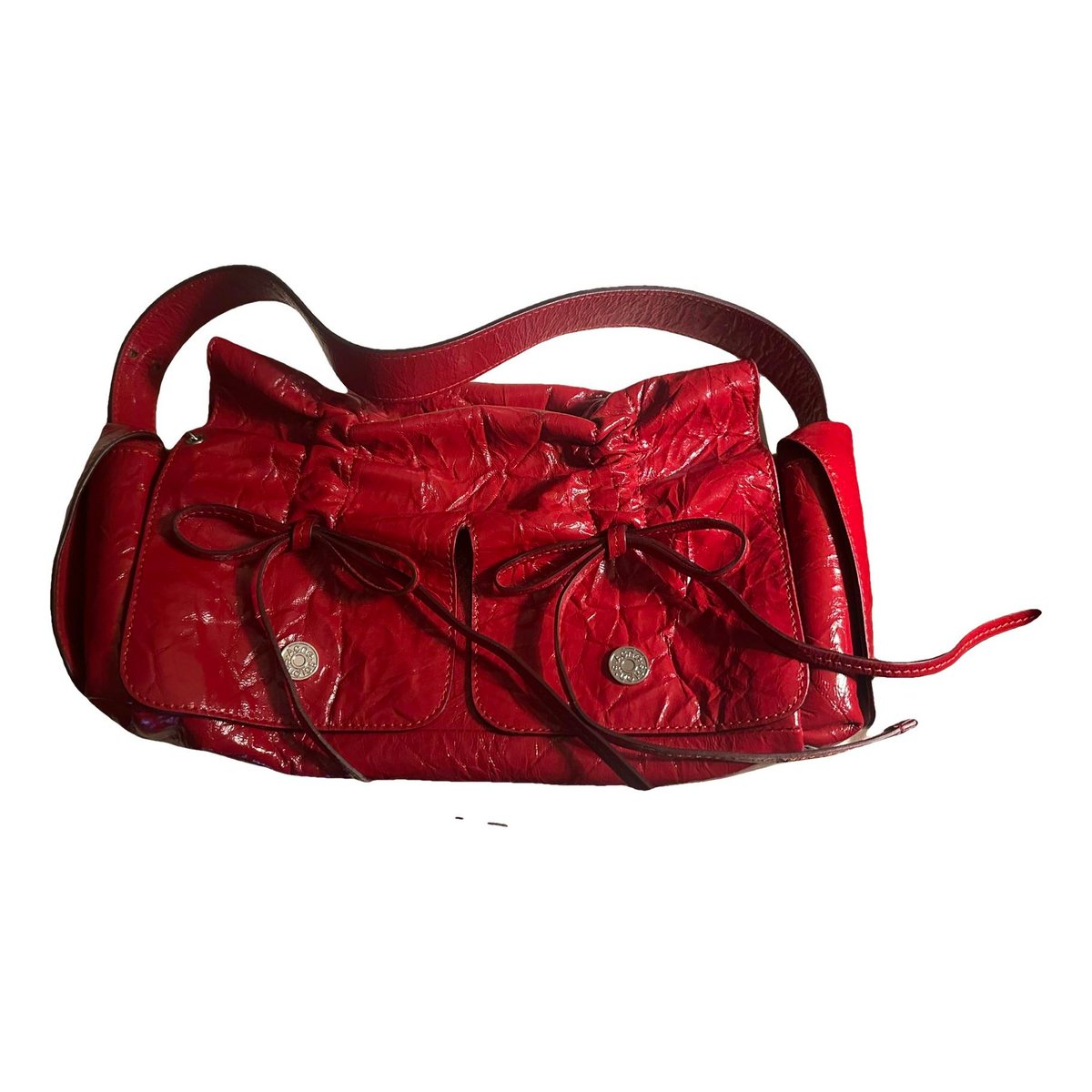 Multipocket leather handbag