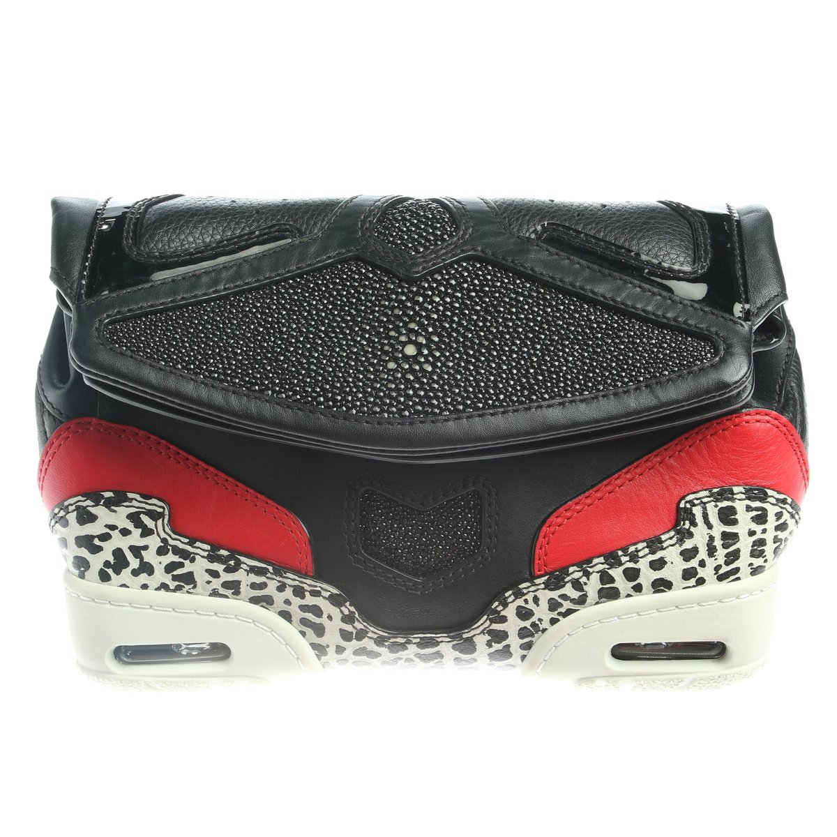 Leather clutch bag