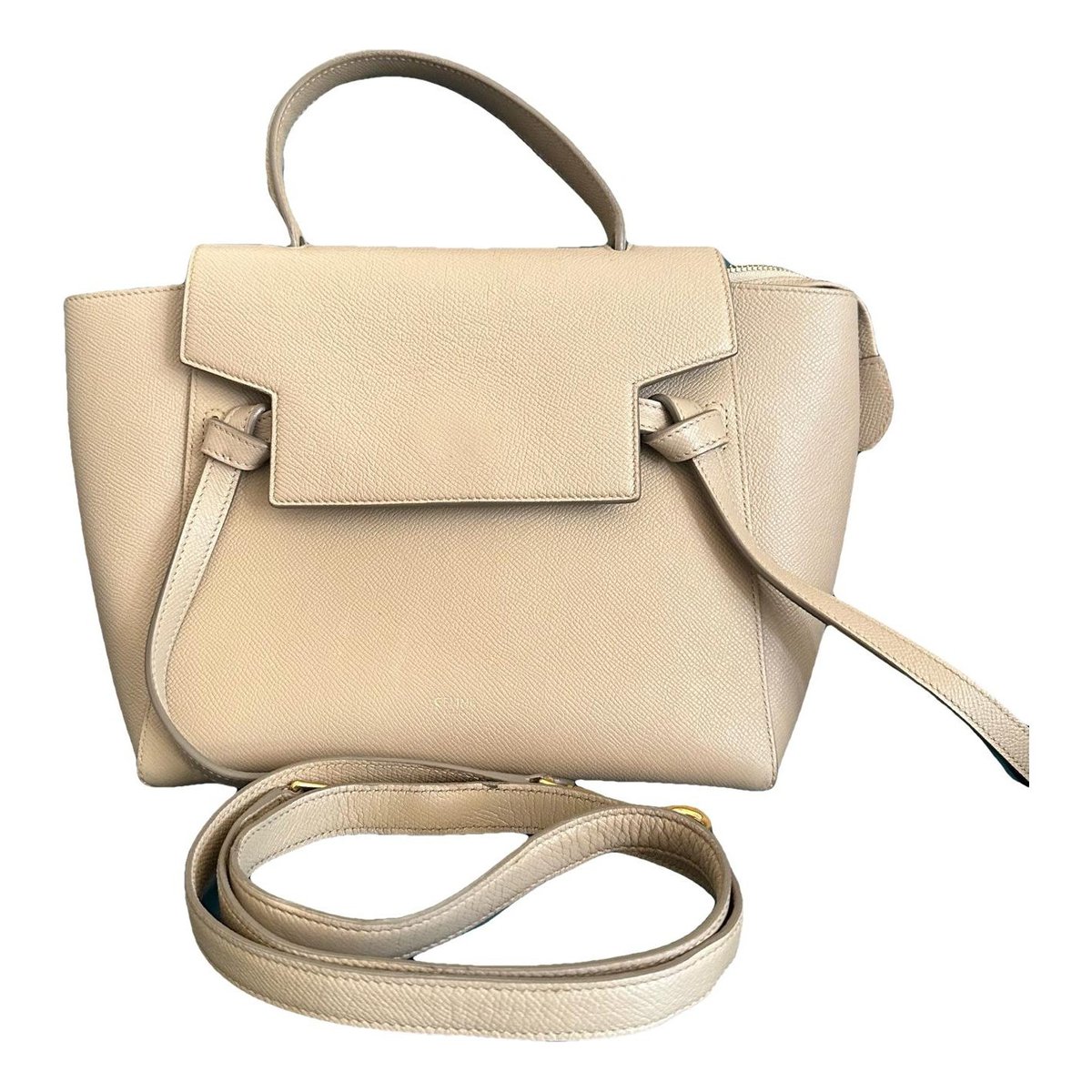 Belt leather handbag