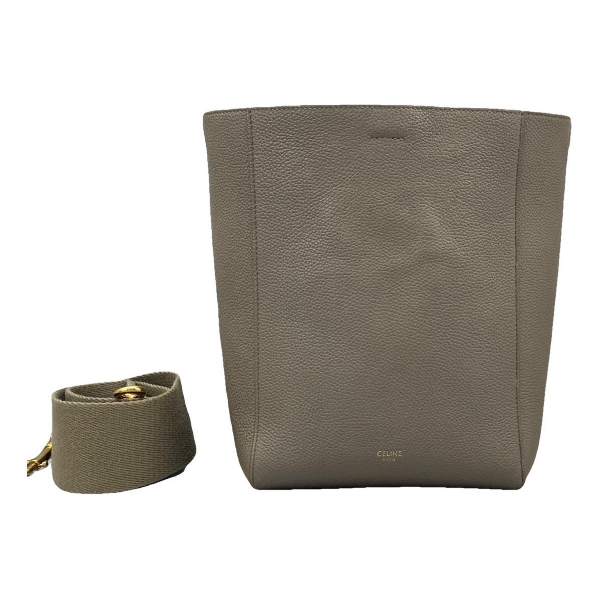 Seau Sangle leather handbag