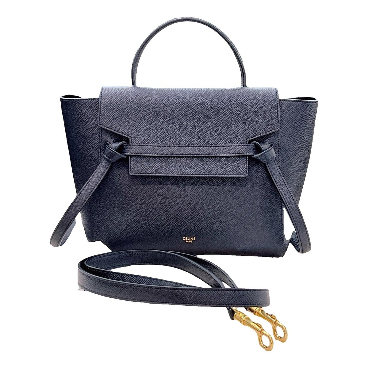 Belt leather handbag