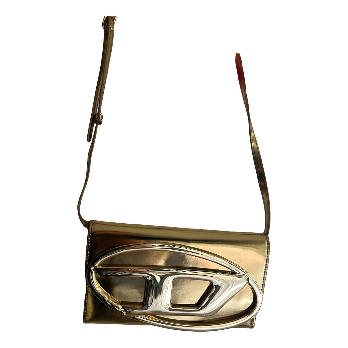 Leather clutch bag