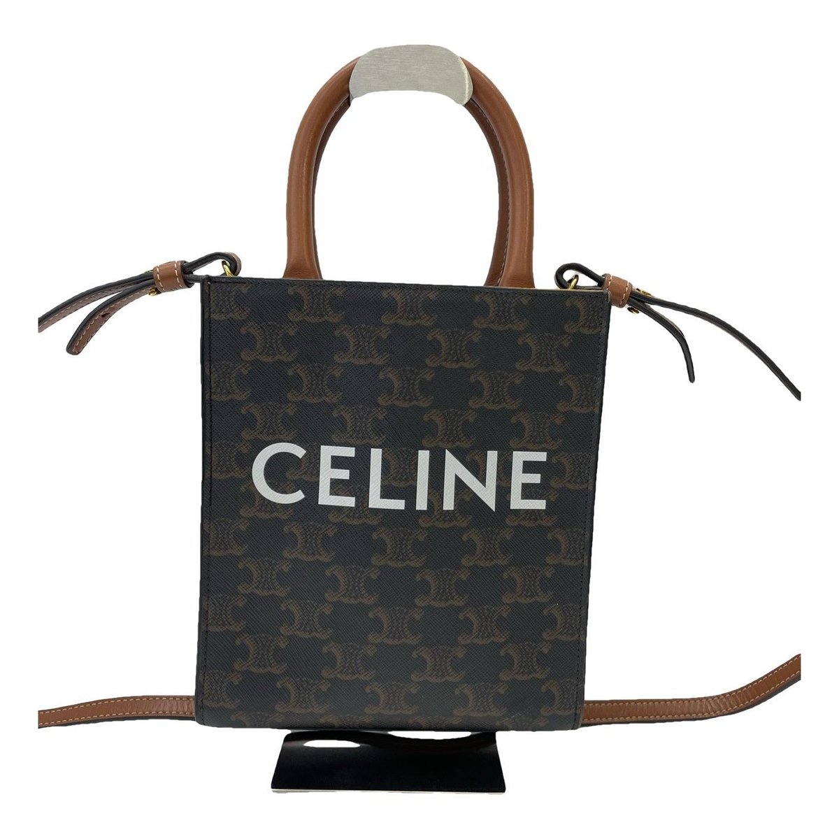 Cabas Vertical leather handbag