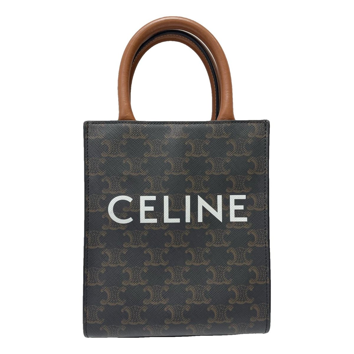 Cabas Vertical leather handbag