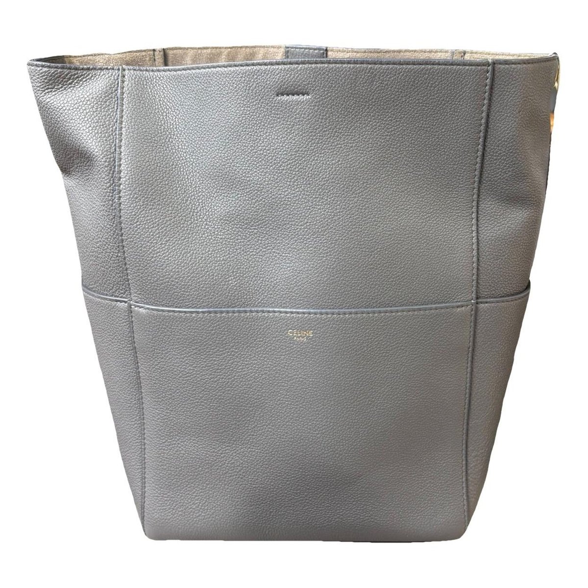 Seau Sangle leather handbag