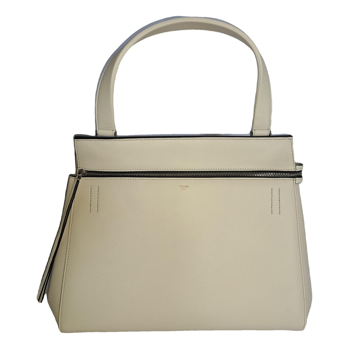 Edge leather handbag