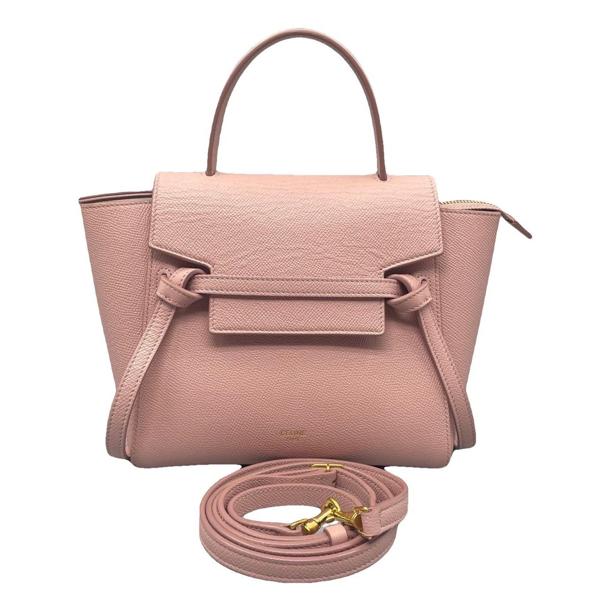 Belt leather handbag