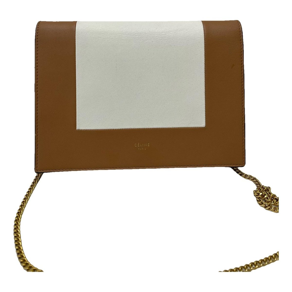 Frame leather handbag