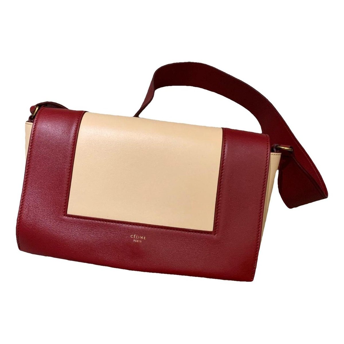Frame leather crossbody bag