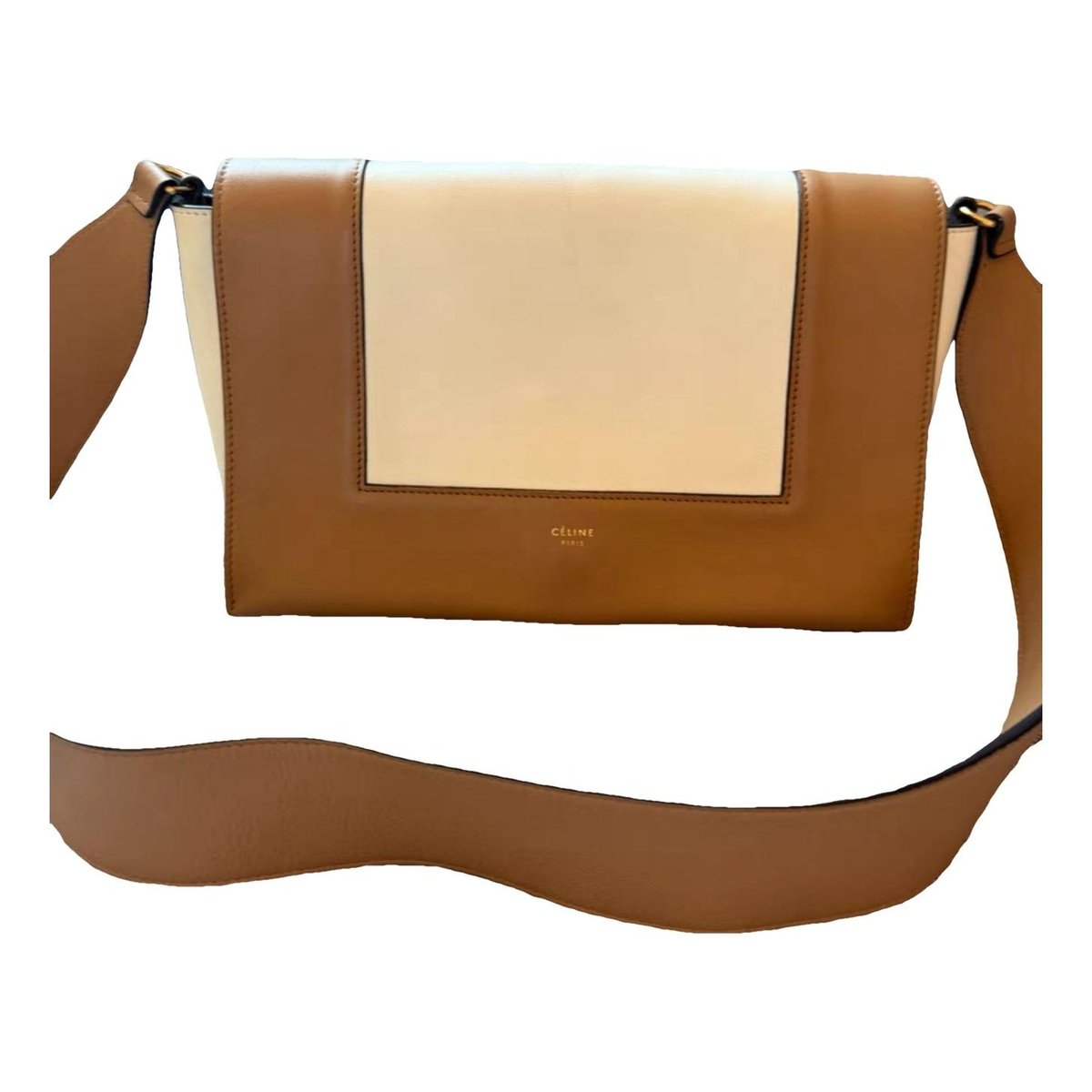 Frame leather crossbody bag