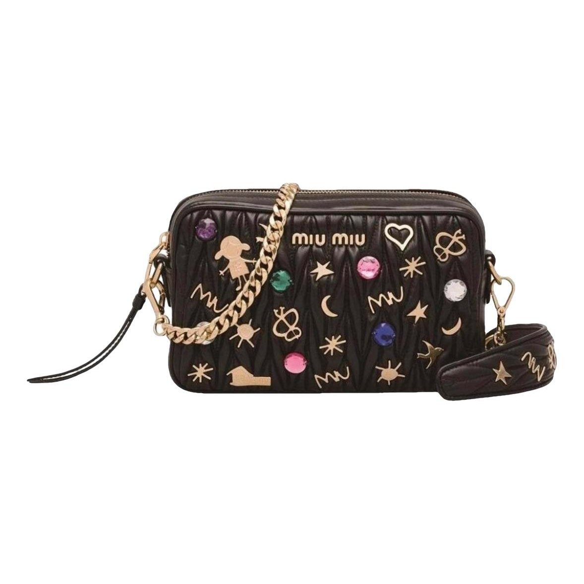 Miu delice leather handbag