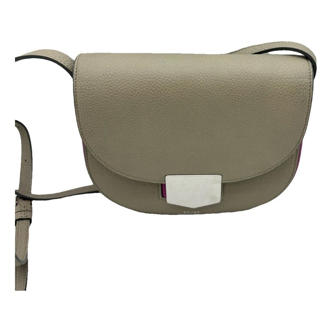 Trotteur leather handbag