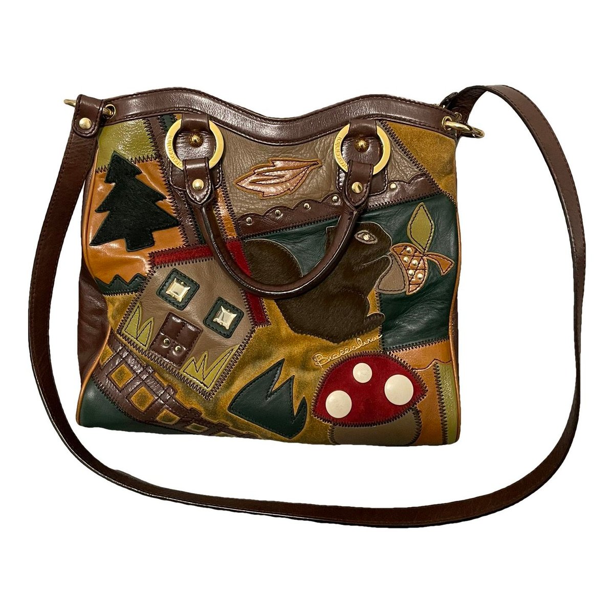 Leather crossbody bag